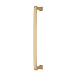 M Marcus Heritage Brass Door Pull Handle Pyramid Design 326mm length